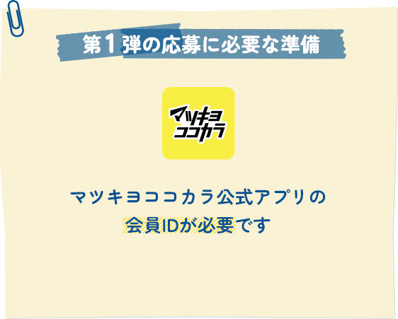 第1弾の応募に必要な準備