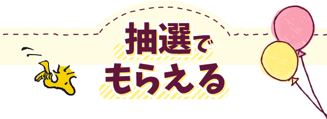 抽選でもらえる