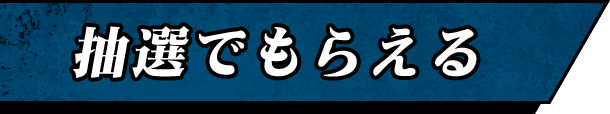 抽選でもらえる