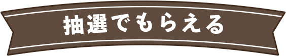 抽選でもらえる