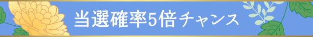当選確率5倍チャンス